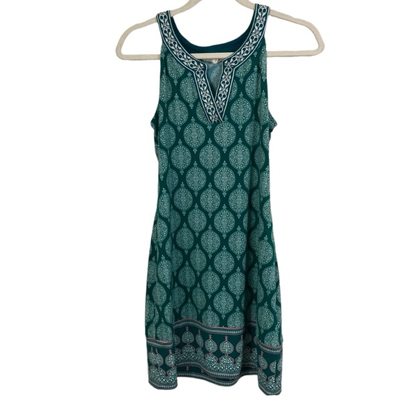 MAGNOLIA GRACE EMERALD GREEN SLEEVELESS  DRESS, XS - Picture 2 of 6